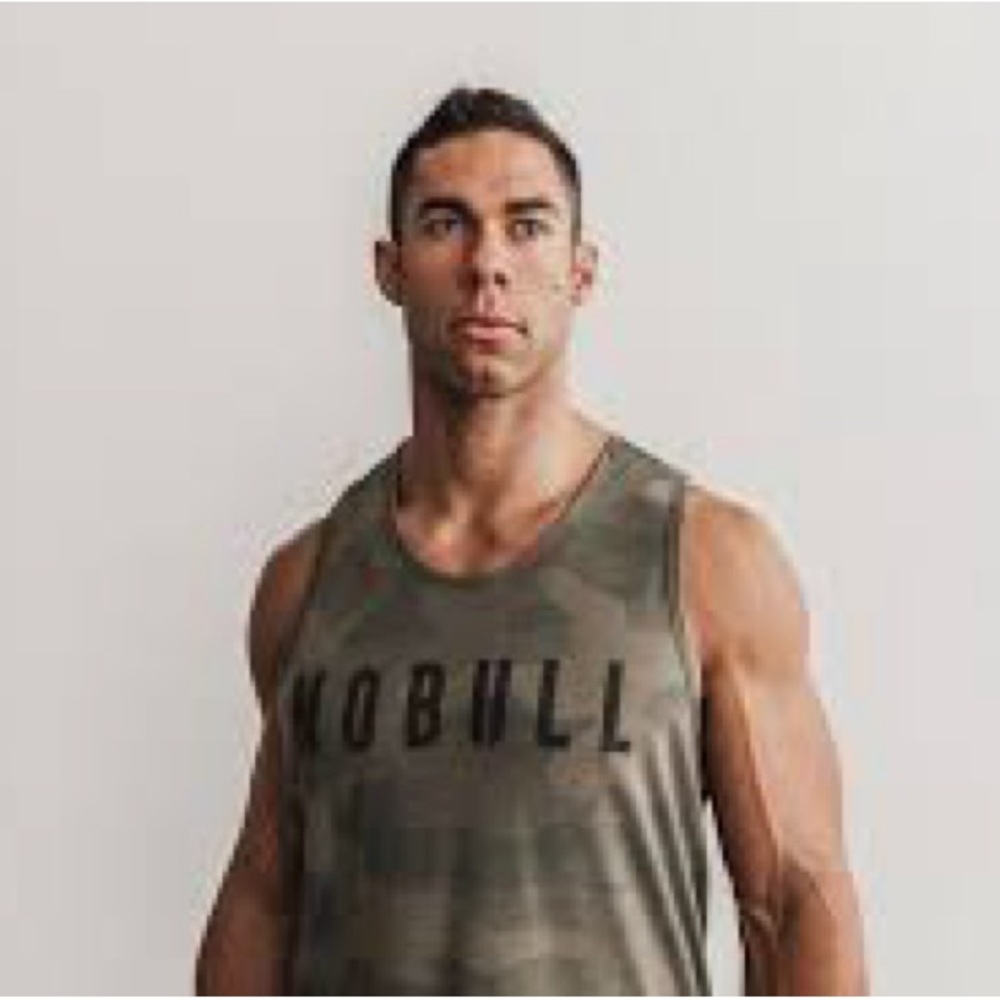 NOBULL Men's grey Camo Performance Tank
